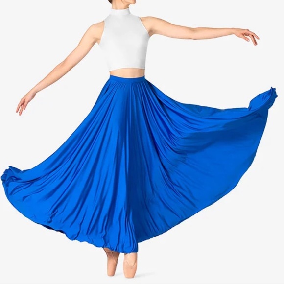 NEW Natalie Lyrical Flow Maxi Skirt. Royal - Picture 2 of 3